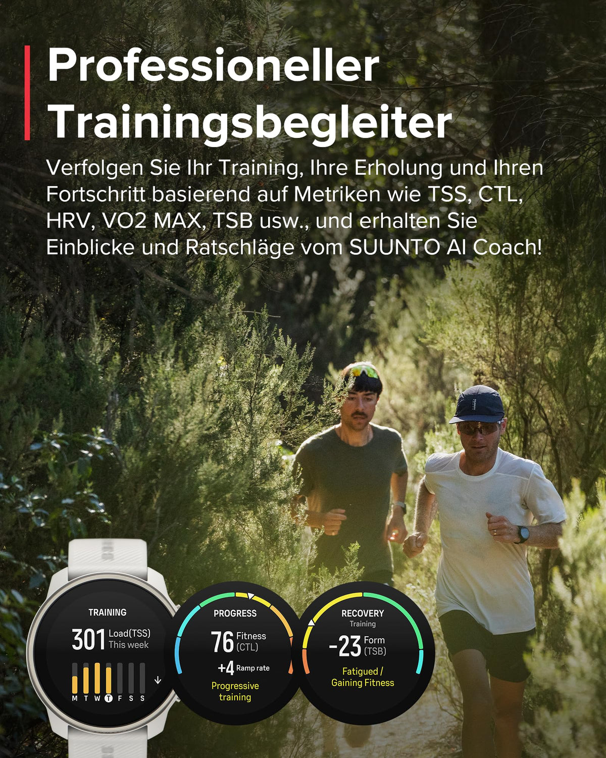 SUUNTO Race S GPS-Sportuhr, 1,3-Zoll-AMOLED-Display, 95+ Sportmodi