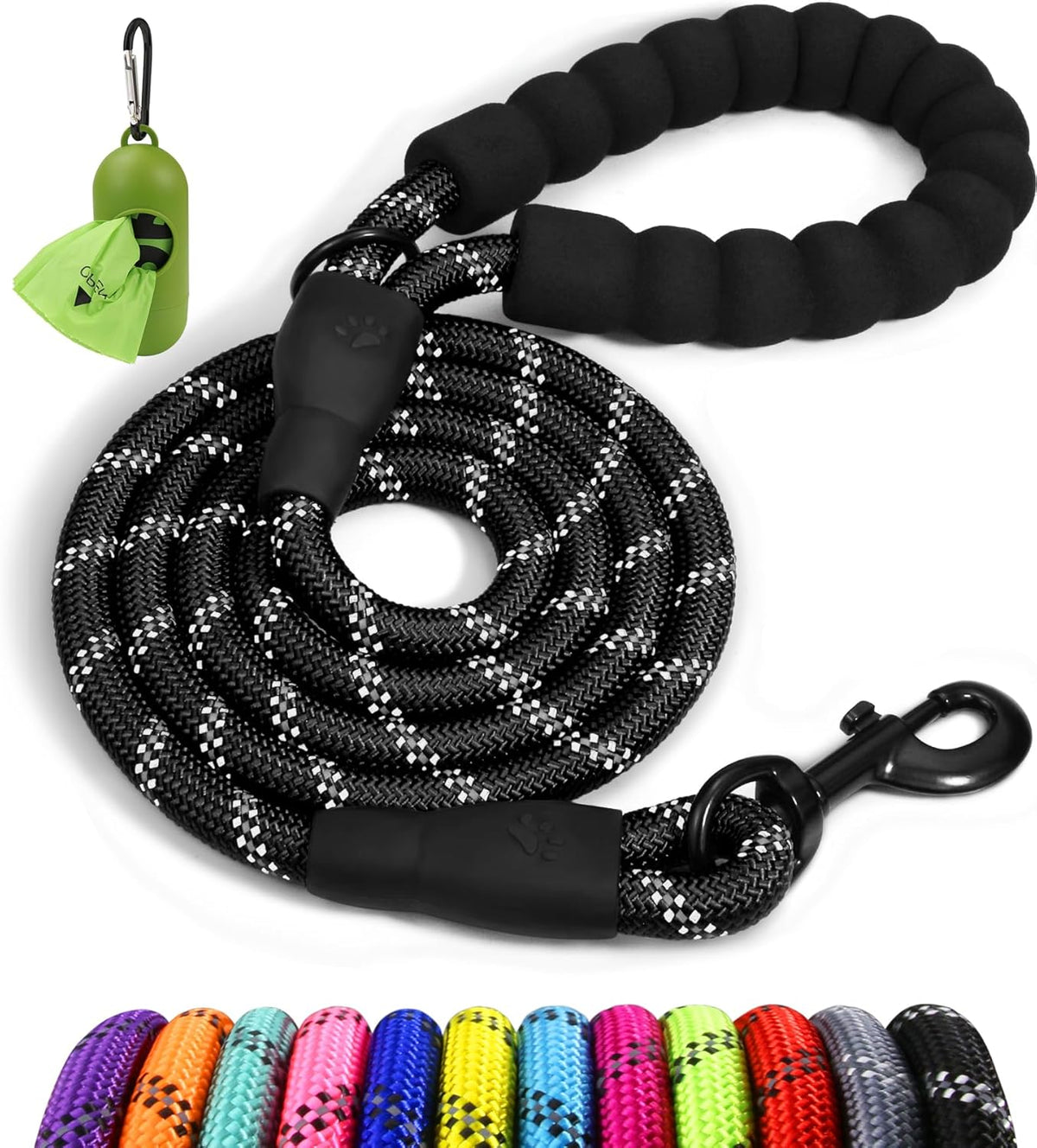 Taglory Hundeleine Kletterseil, gepolsterter Griff, große Hunde, 1,8m