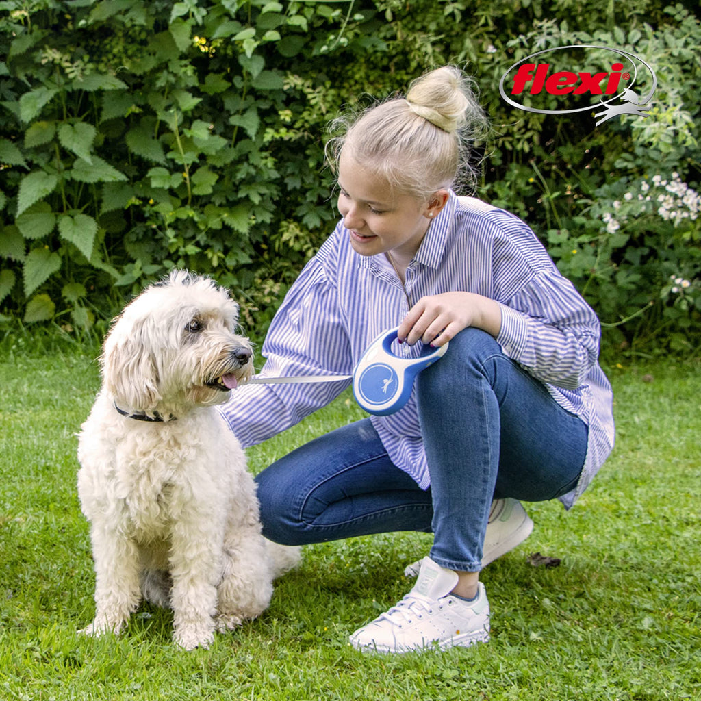 flexi® Classic L Hunde Roll-Leine, 5m Gurt, schwarz