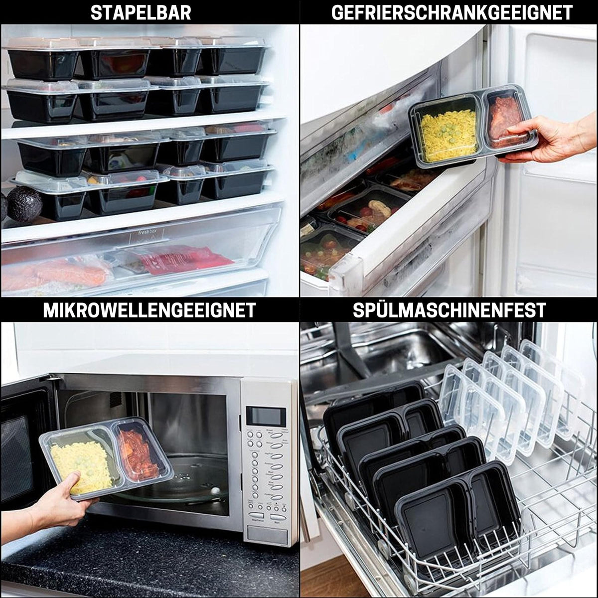 Igluu Meal Prep Boxen (10er-Pack) 1 Fach – 828ml
