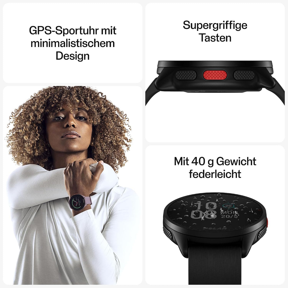 Polar Pacer GPS Hardloophorloge met Polshartslag