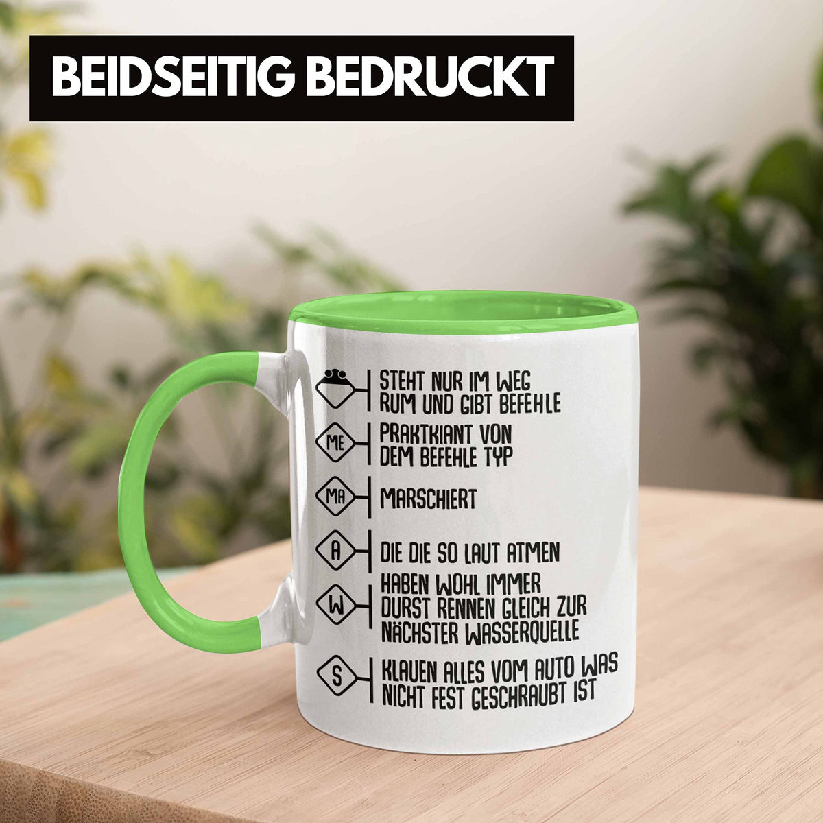 Trendation - Feuerwehr Tasse Geschenke Zubehör Lustig Einsatz Geburtstag Spruch Mann Praktikant (Rot)