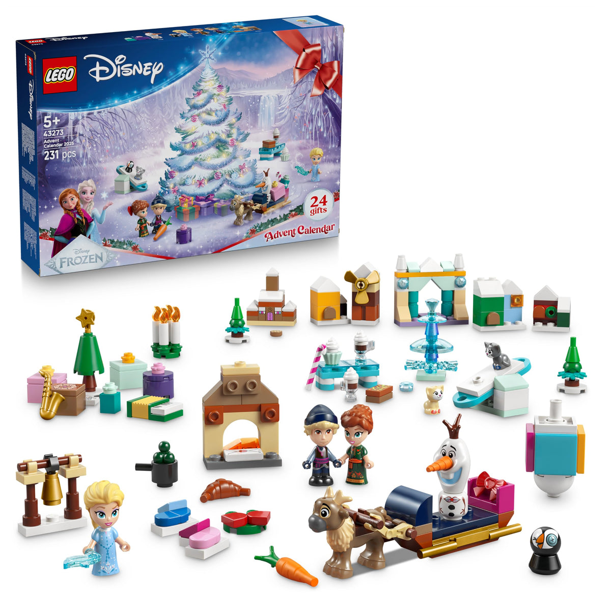 LEGO Minecraft Adventskalender 2025 - Spielzeug für Jungen & Mädchen ab 7 Jahren - 24 Überraschungen inkl. Minifiguren & Mini-Modellen - Kinder Spielset - Gaming Geschenk zum Advent - 21280