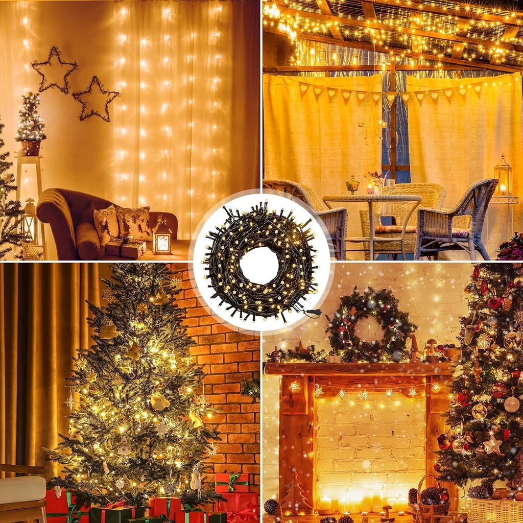 MAGGIFT LED Lichterkette Weihnachtsbaum Außen, 80m 800 LED Lichterketten mit Stecker&Fernbedienung&Timer, Aussen Innen Wasserdicht Lichterkette Tannenbaum Warmweiß für Weihnachtsbeleuchtung Deko