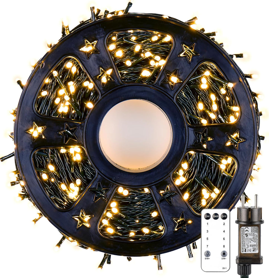 MAGGIFT LED Lichterkette Weihnachtsbaum Außen, 80m 800 LED Lichterketten mit Stecker&Fernbedienung&Timer, Aussen Innen Wasserdicht Lichterkette Tannenbaum Warmweiß für Weihnachtsbeleuchtung Deko