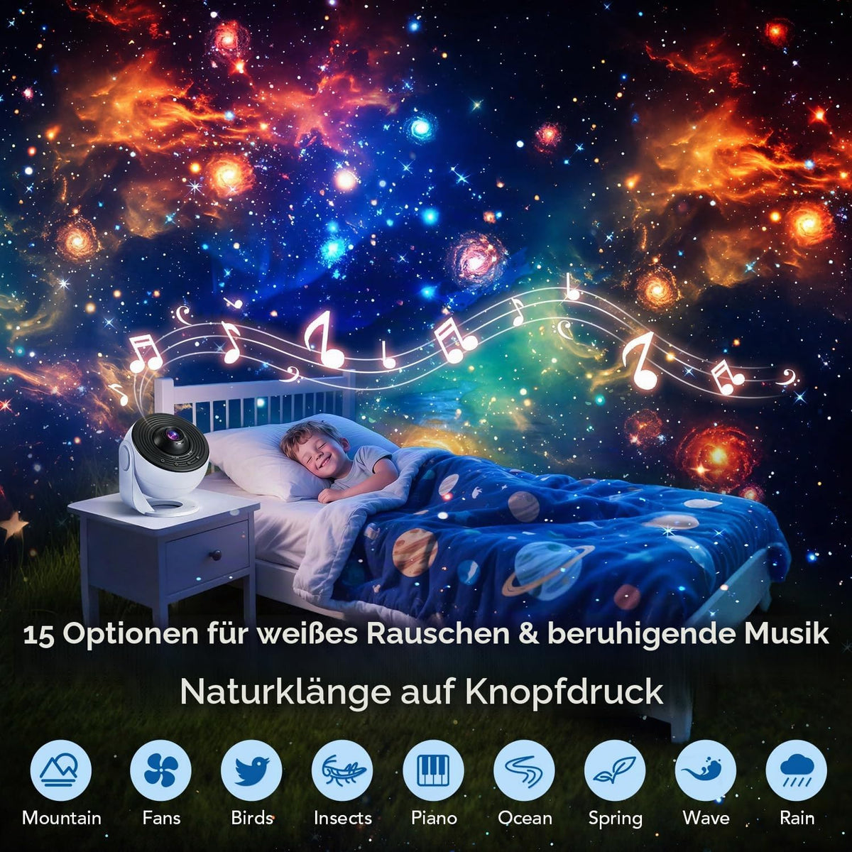 One Fire Sternenhimmel Projektor Weihnachtsdeko Geschenke Nachttischlampe