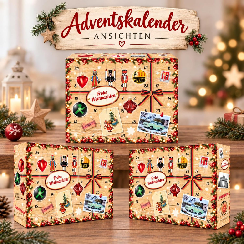 Adventskalender mit 24 Ostprodukten - 24x DDR Spezialitäten & Ostalgie 2026