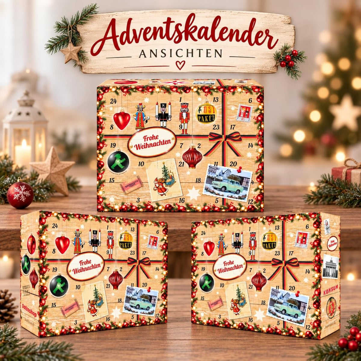 Adventskalender mit 24 Ostprodukten - 24x DDR Spezialitäten & Ostalgie 2026