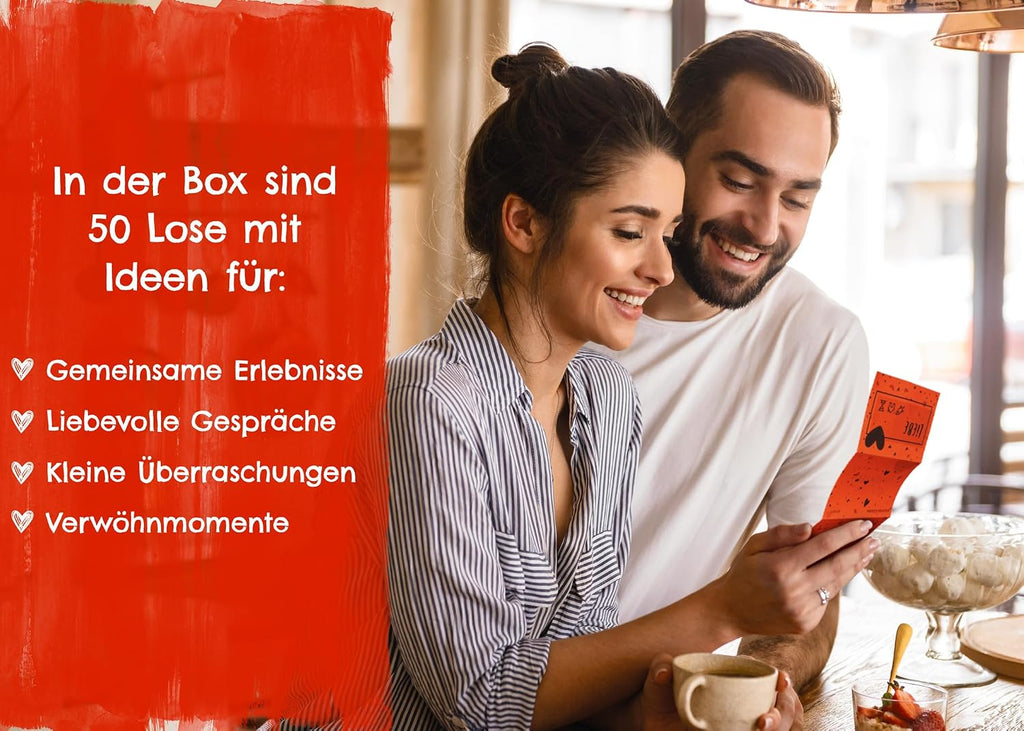 Herzmeister Geschenk für Paare - 50 unvergessliche Momente zu zweit erleben