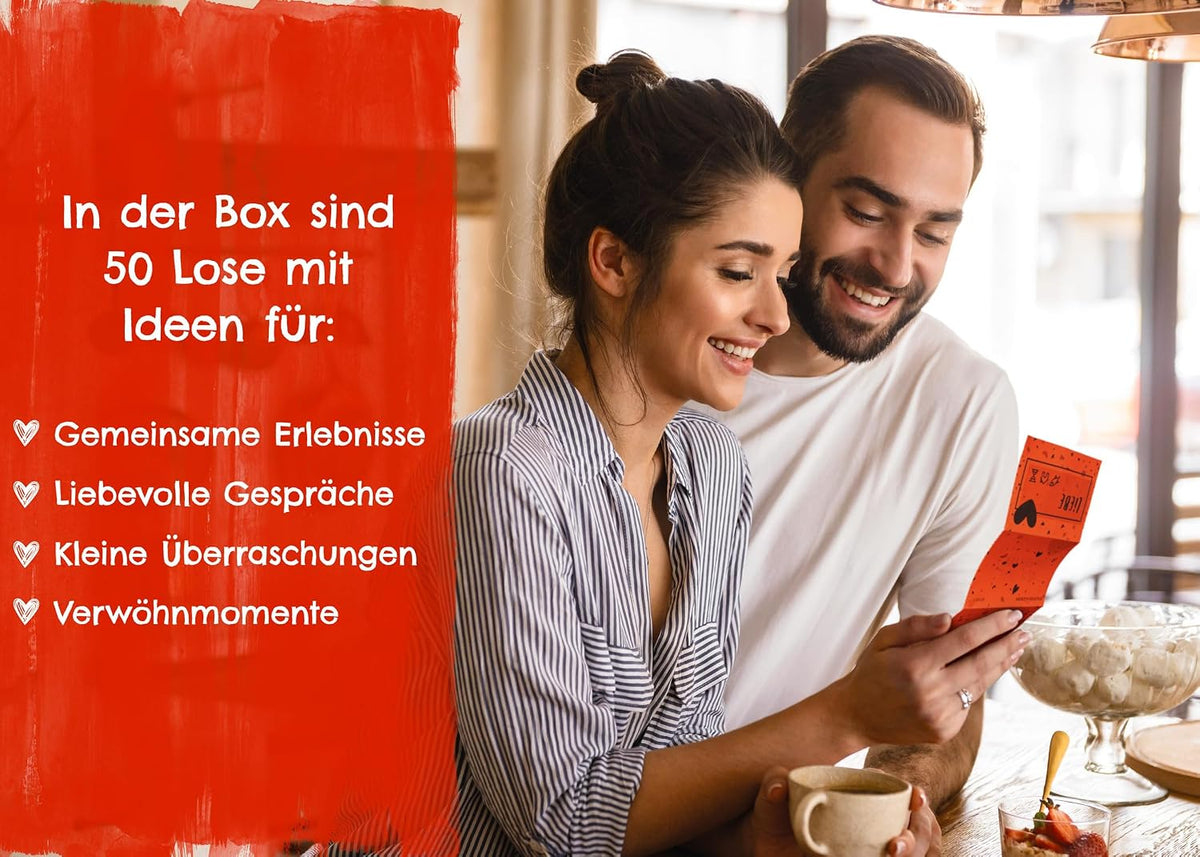 Herzmeister Geschenk für Paare - 50 unvergessliche Momente zu zweit erleben