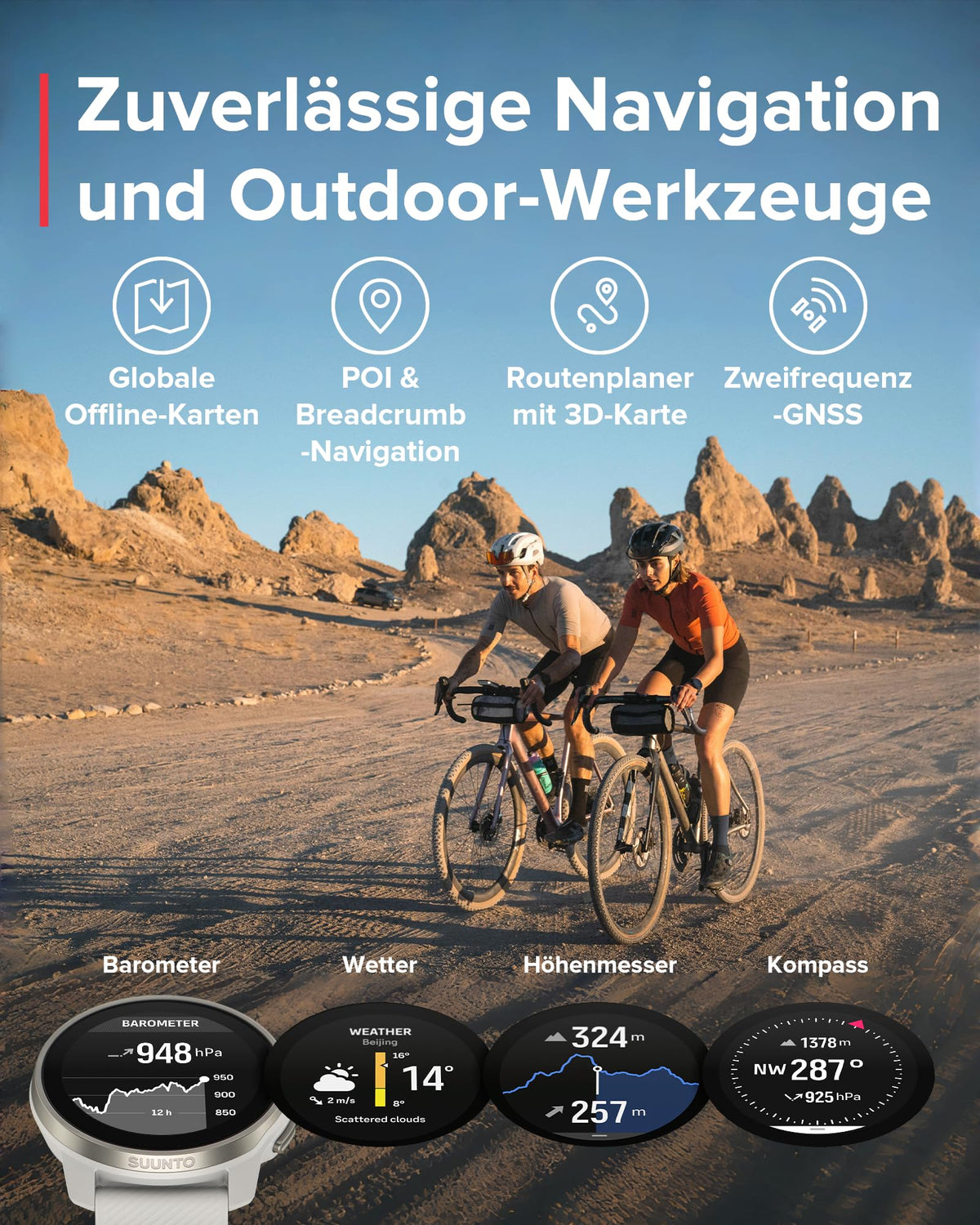 SUUNTO Race S GPS-Sportuhr, 1,3-Zoll-AMOLED-Display, 95+ Sportmodi