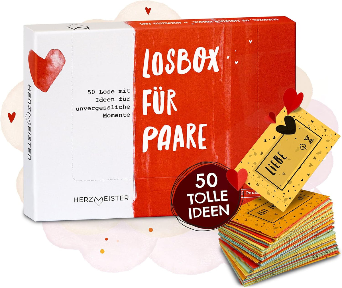Herzmeister Geschenk für Paare - 50 unvergessliche Momente zu zweit erleben