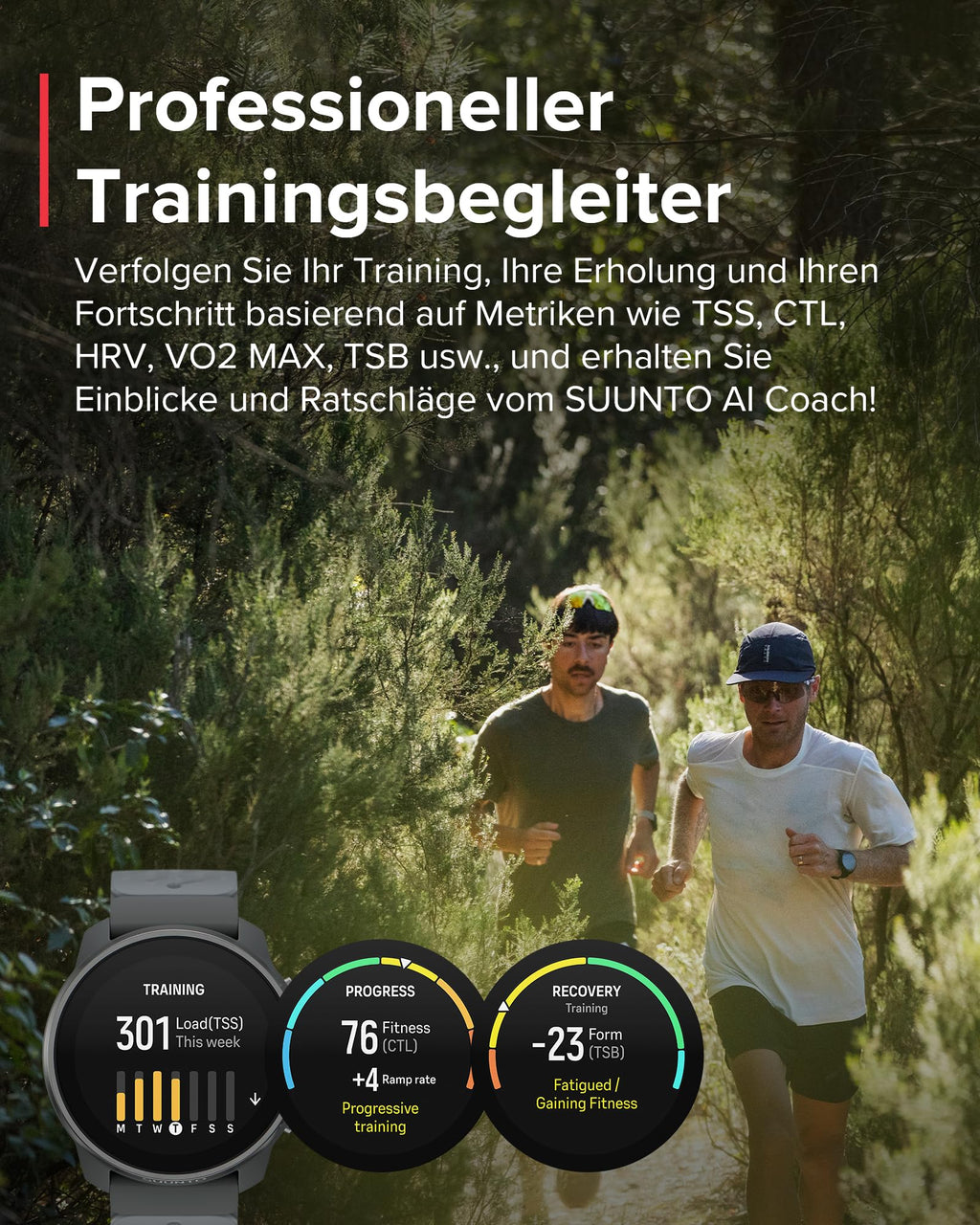 SUUNTO Race S GPS-Sportuhr, 1,3-Zoll-AMOLED-Display, 95+ Sportmodi