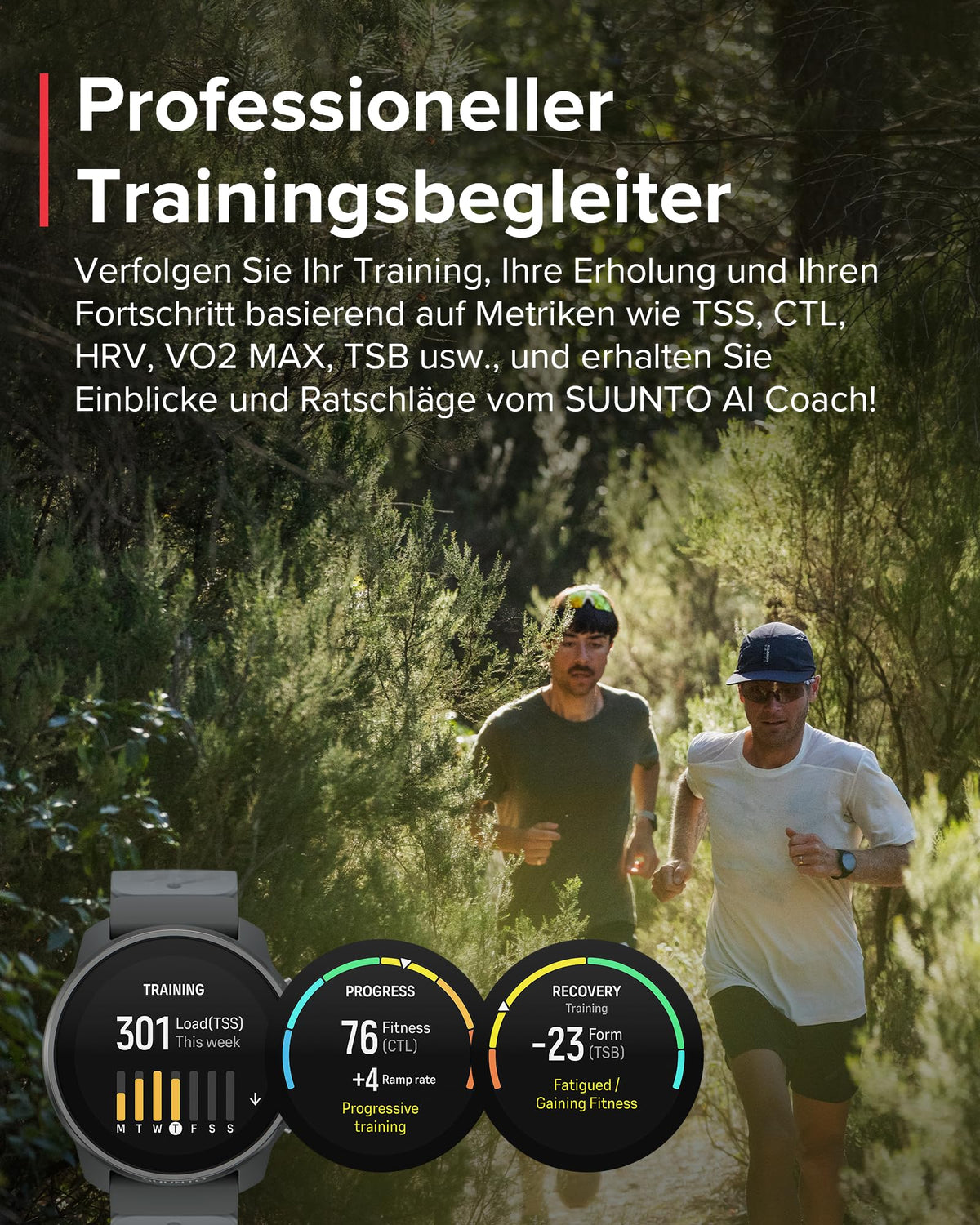 SUUNTO Race S GPS-Sportuhr, 1,3-Zoll-AMOLED-Display, 95+ Sportmodi