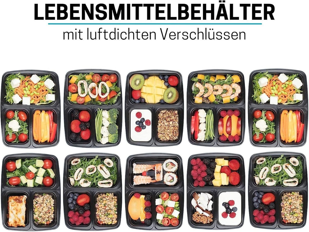 Igluu Meal Prep Boxen (10er-Pack) 2 Fächer – 887ml