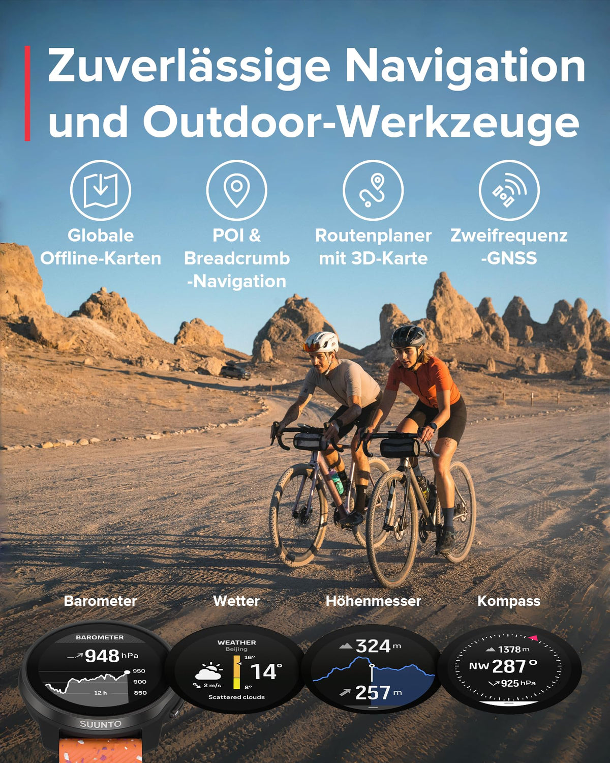 SUUNTO Race S GPS-Sportuhr, 1,3-Zoll-AMOLED-Display, 95+ Sportmodi