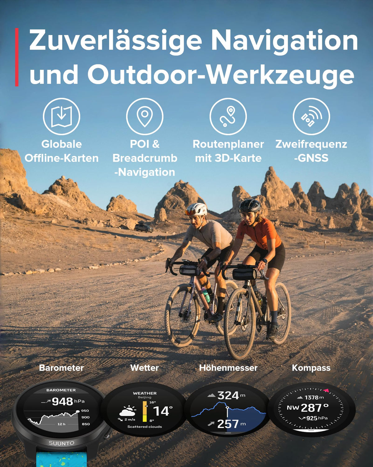 SUUNTO Race S GPS-Sportuhr, 1,3-Zoll-AMOLED-Display, 95+ Sportmodi