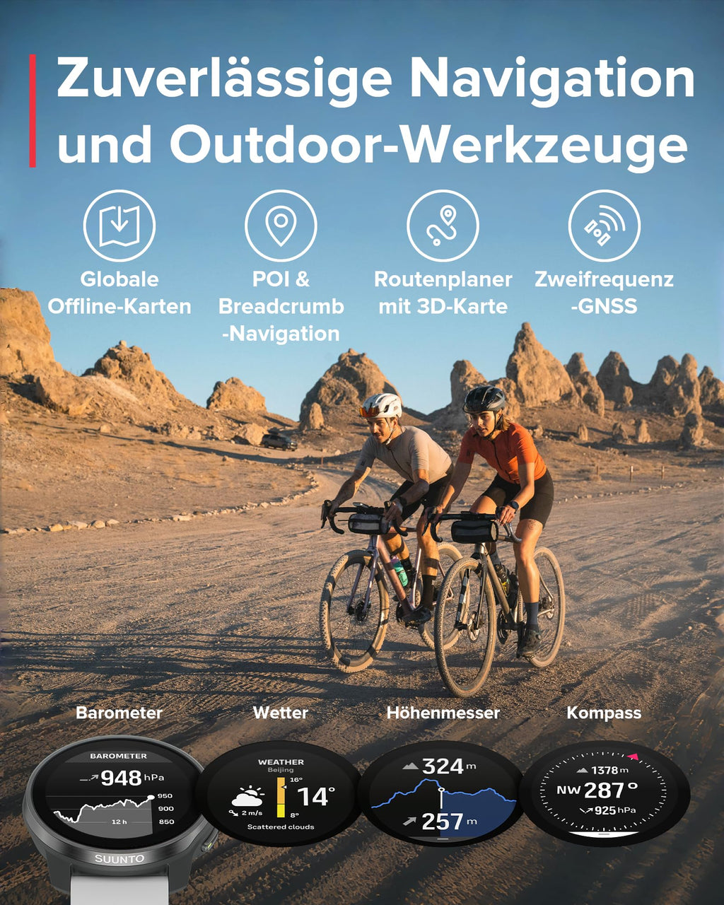 SUUNTO Race S GPS-Sportuhr, 1,3-Zoll-AMOLED-Display, 95+ Sportmodi