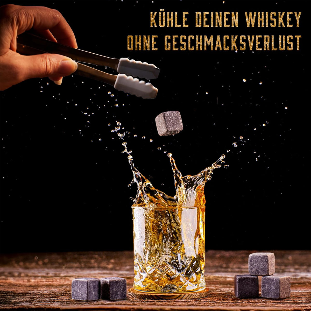 Whisiskey Whisky Gläser Set - Whiskey Geschenkset Glas - Whiskygläser