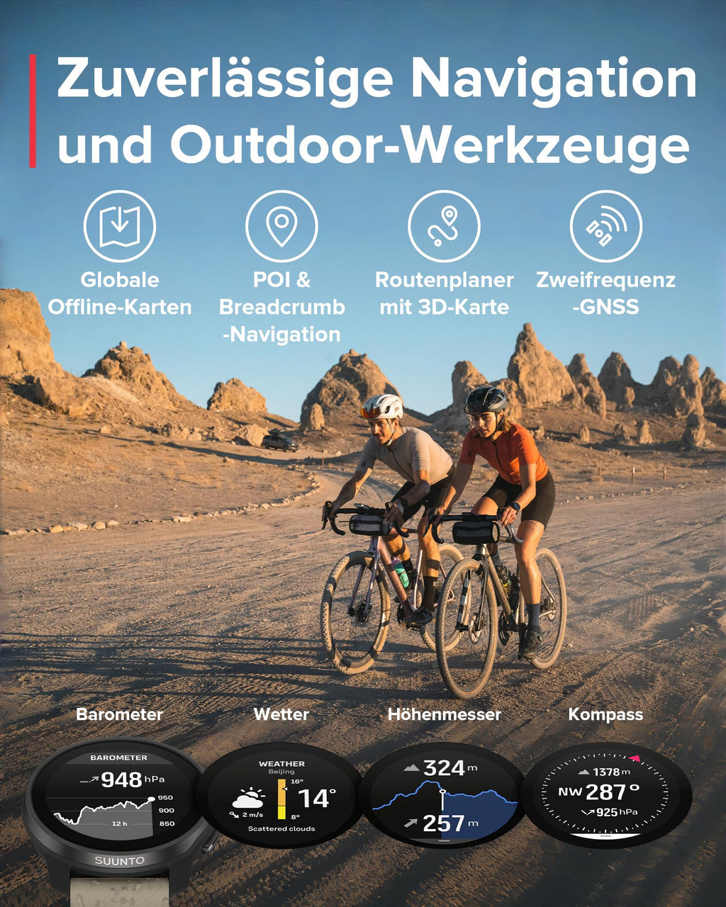 SUUNTO Race S GPS-Sportuhr, 1,3-Zoll-AMOLED-Display, 95+ Sportmodi
