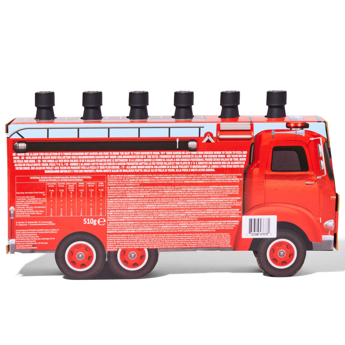 Thoughtfully - Scharfe Saucen Geschenkset - Street Food Truck Airstream Probierset Mit 4 Pikanten Chili-Saucen - Geschenk für Männer und Frauen