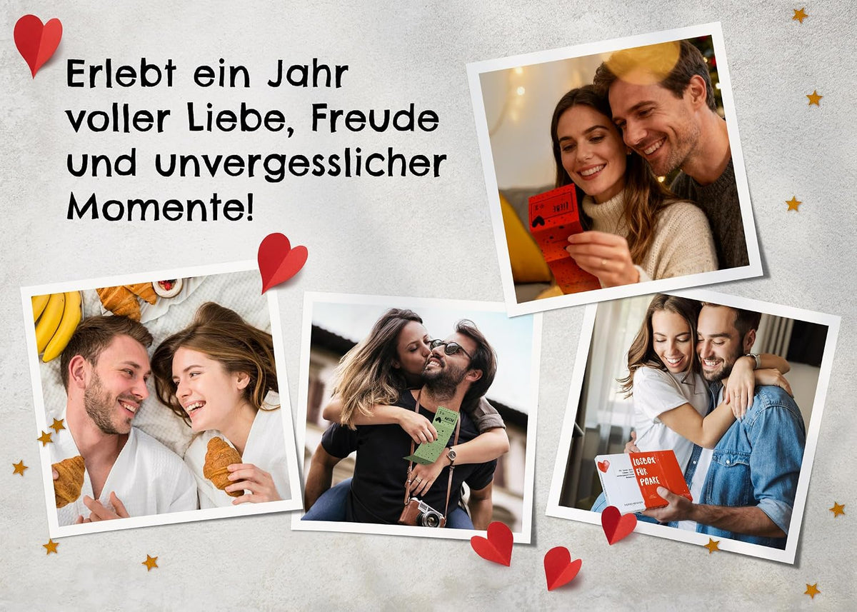 Herzmeister Geschenk für Paare - 50 unvergessliche Momente zu zweit erleben