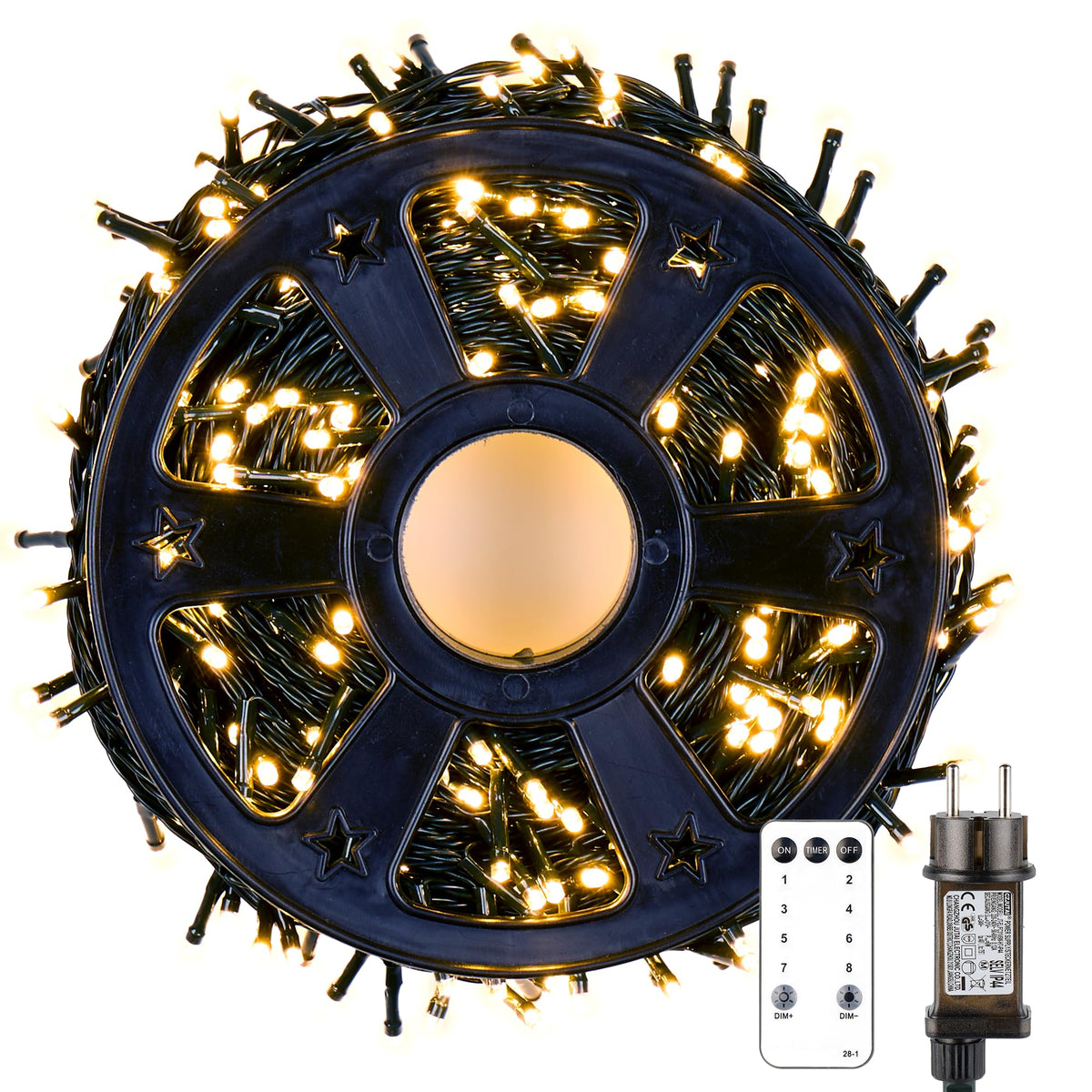 MAGGIFT LED Lichterkette Weihnachtsbaum Außen, 80m 800 LED Lichterketten mit Stecker&Fernbedienung&Timer, Aussen Innen Wasserdicht Lichterkette Tannenbaum Warmweiß für Weihnachtsbeleuchtung Deko