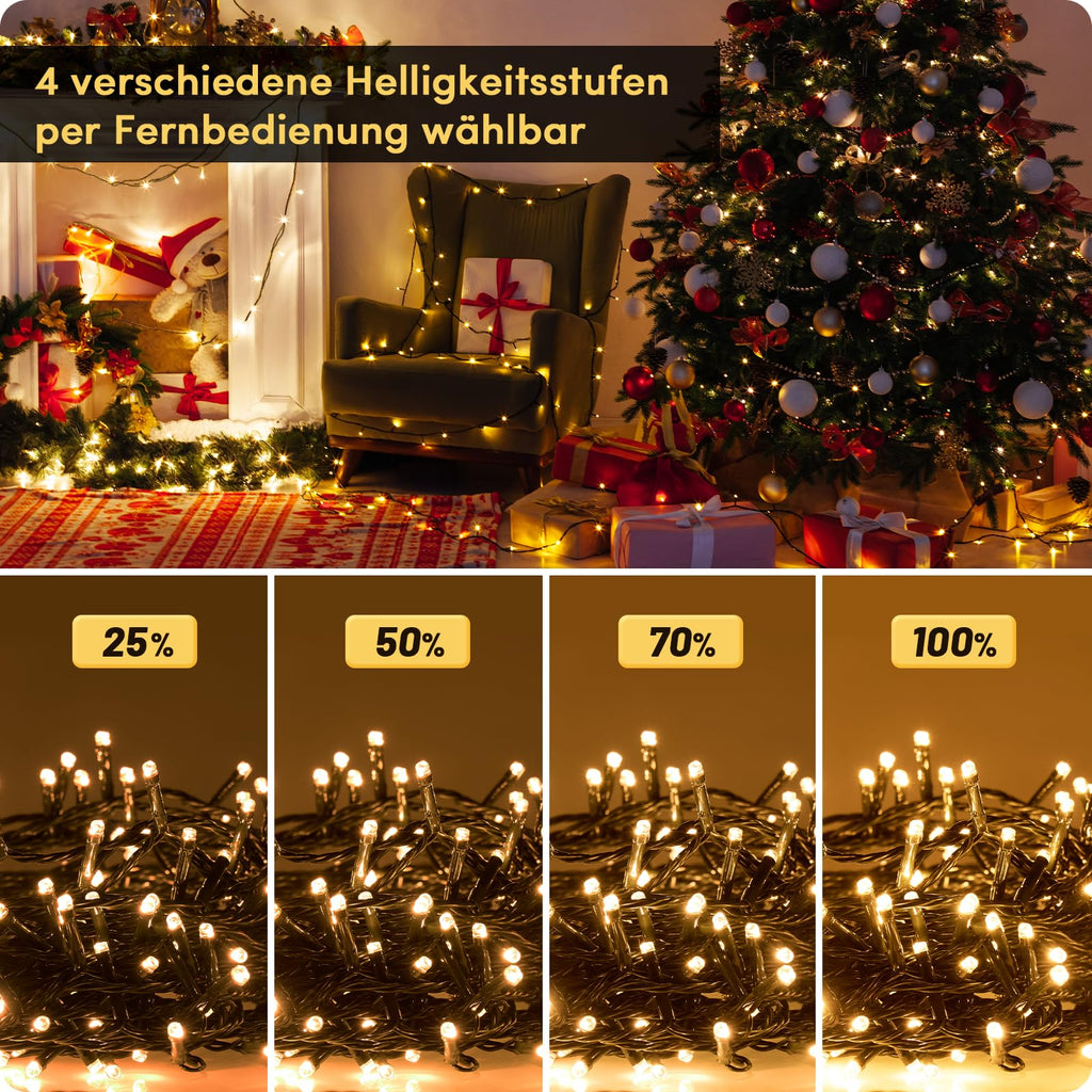 MAGGIFT LED Lichterkette Weihnachtsbaum Außen, 80m 800 LED Lichterketten mit Stecker&Fernbedienung&Timer, Aussen Innen Wasserdicht Lichterkette Tannenbaum Warmweiß für Weihnachtsbeleuchtung Deko