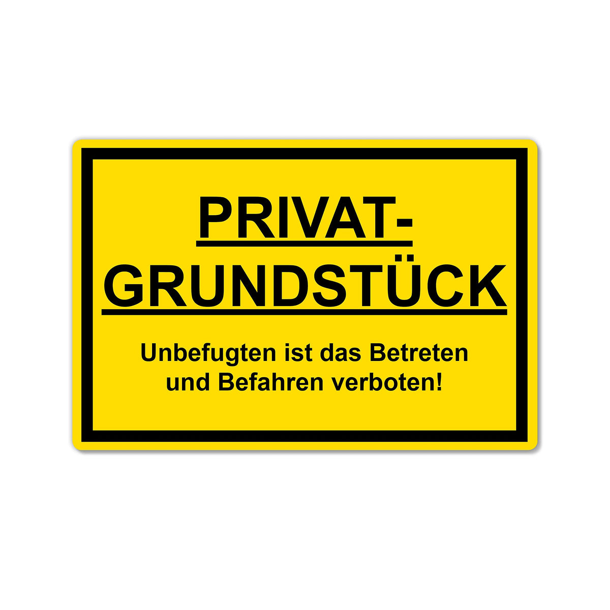 STROBO XXL PVC-Schild "Feuerwehrzufahrt" 40 x 30 cm mit UV-Schutz