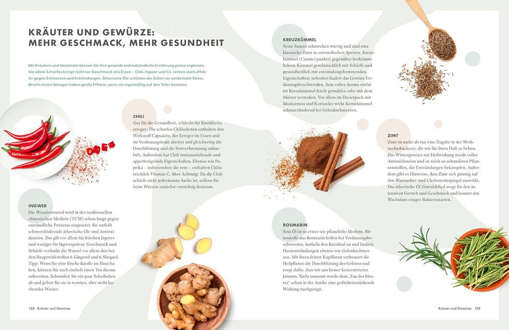 Die Ernährungs-Docs – Unsere 100 besten antientzündlichen Rezepte: Mehr Wohlbefinden, weniger Schmerzen, länger jung bleiben | SPIEGEL Bestseller Platz 1 |