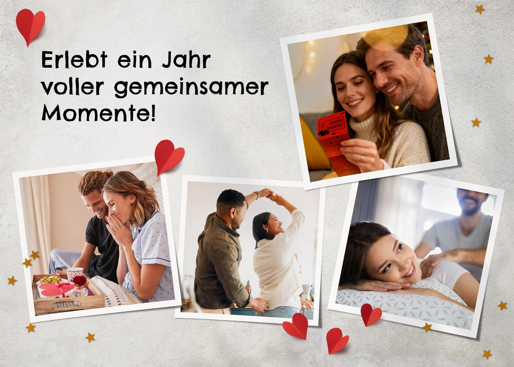 Herzmeister Geschenk für Paare - 50 unvergessliche Momente zu zweit erleben