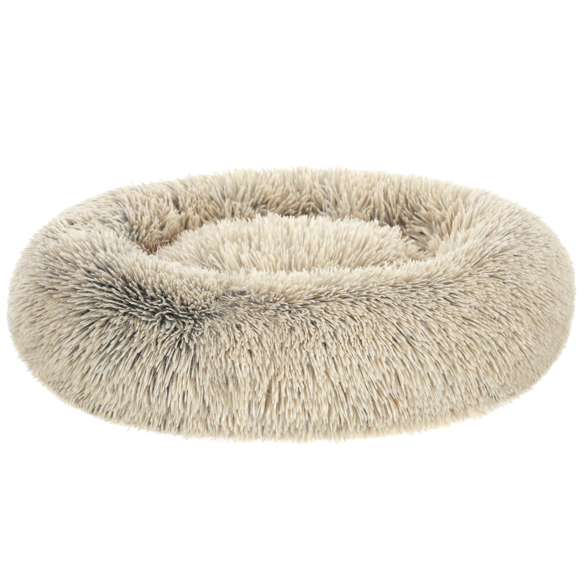 Feandrea Hundebett flauschig, waschbar, Langer Plüsch, 70 cm Durchmesser