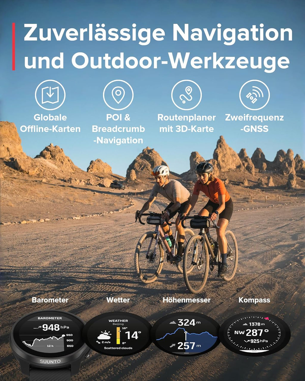 SUUNTO Race S GPS-Sportuhr, 1,3-Zoll-AMOLED-Display, 95+ Sportmodi