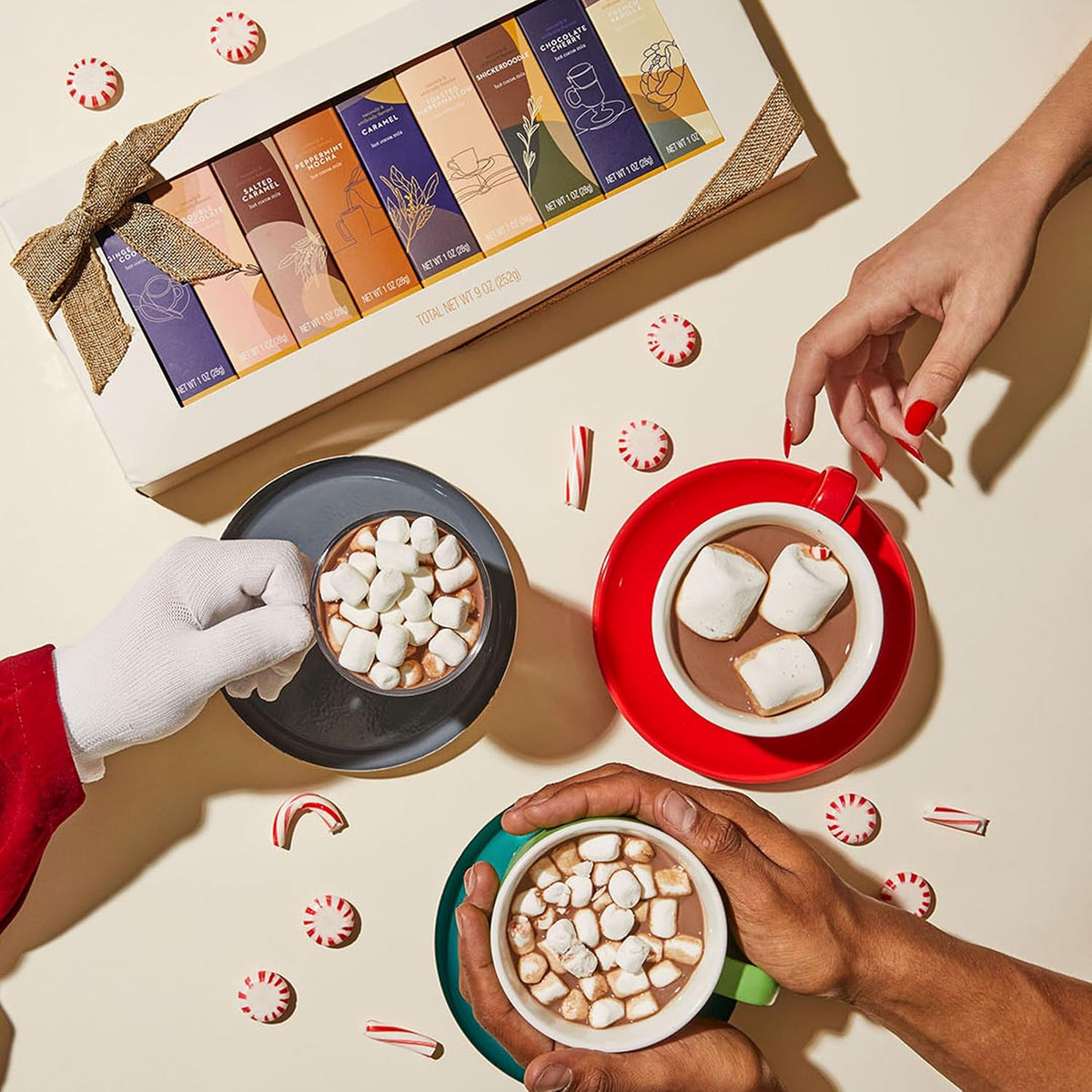 Thoughtfully Gourmet Kakao Geschenkset - 9 Sorten heiße Schokolade
