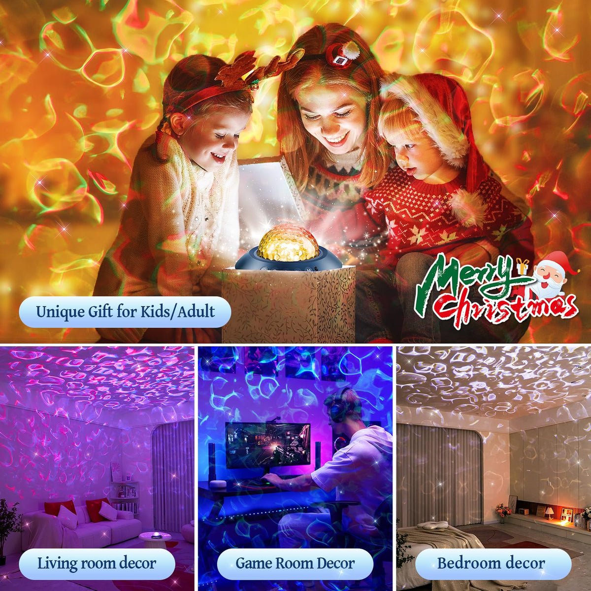 One Fire Sternenhimmel Projektor Weihnachtsdeko Geschenke Nachttischlampe