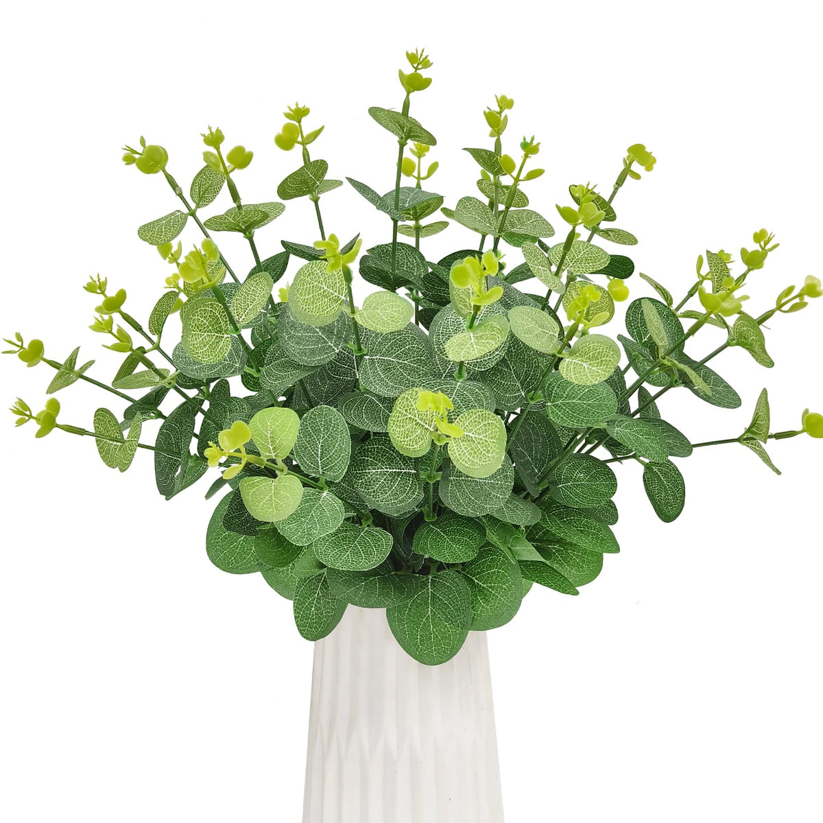 ROLLWAY 30 Stück Eukalyptus Deko Herbstblumen Künstlich, Kunstblumen Herbst
