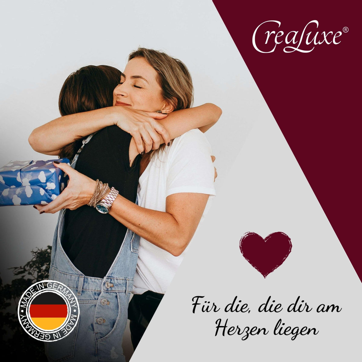Crealuxe Edelstahltasse mit Karabiner - Die besten Feuerwehrmänner heißen Wunschname - 330ml, Tasse personalisiert, Kaffeetasse, Bürotasse, Metalltasse mit Name