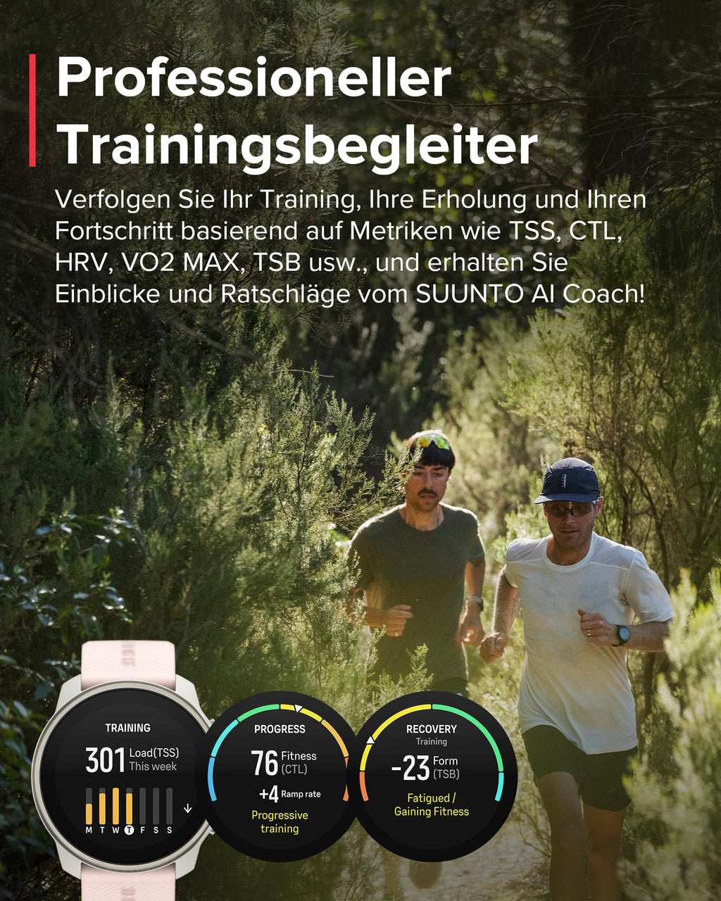 SUUNTO Race S GPS-Sportuhr, 1,3-Zoll-AMOLED-Display, 95+ Sportmodi
