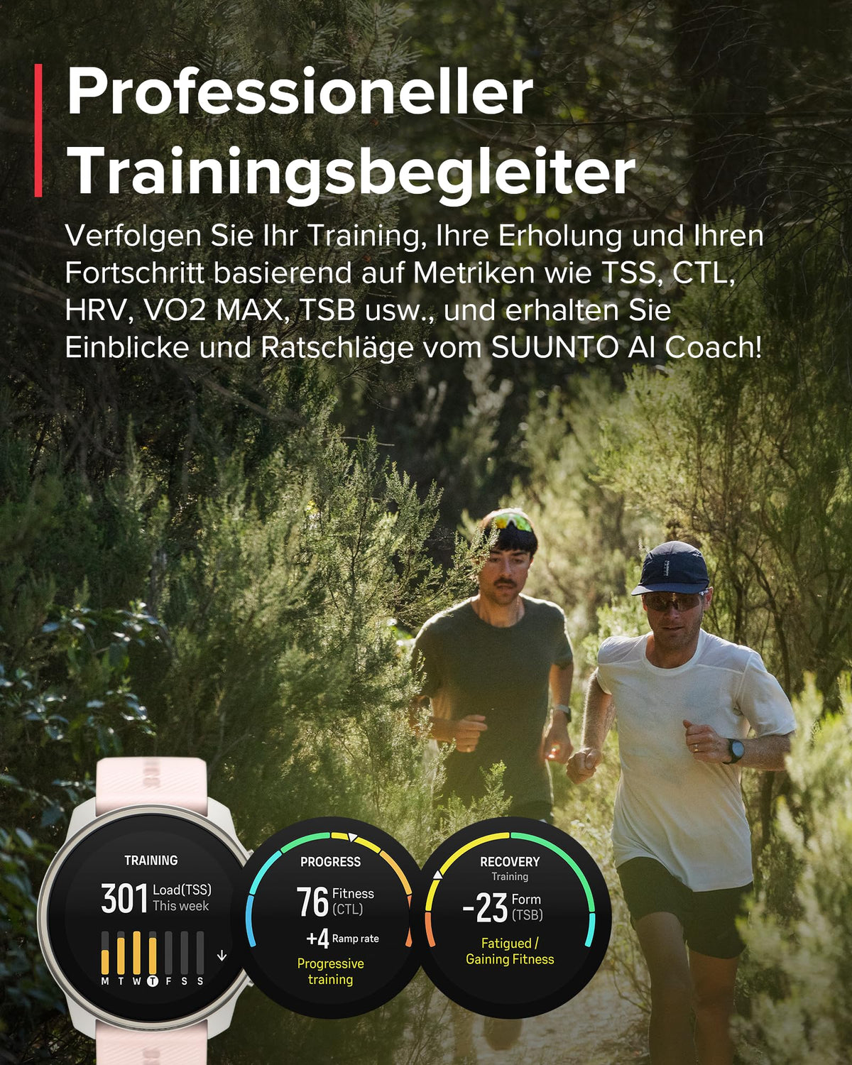 SUUNTO Race S GPS-Sportuhr, 1,3-Zoll-AMOLED-Display, 95+ Sportmodi