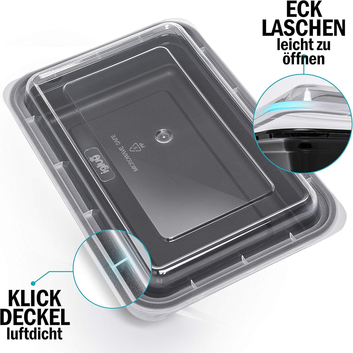 Igluu Meal Prep Boxen (10er-Pack) 1 Fach – 828ml