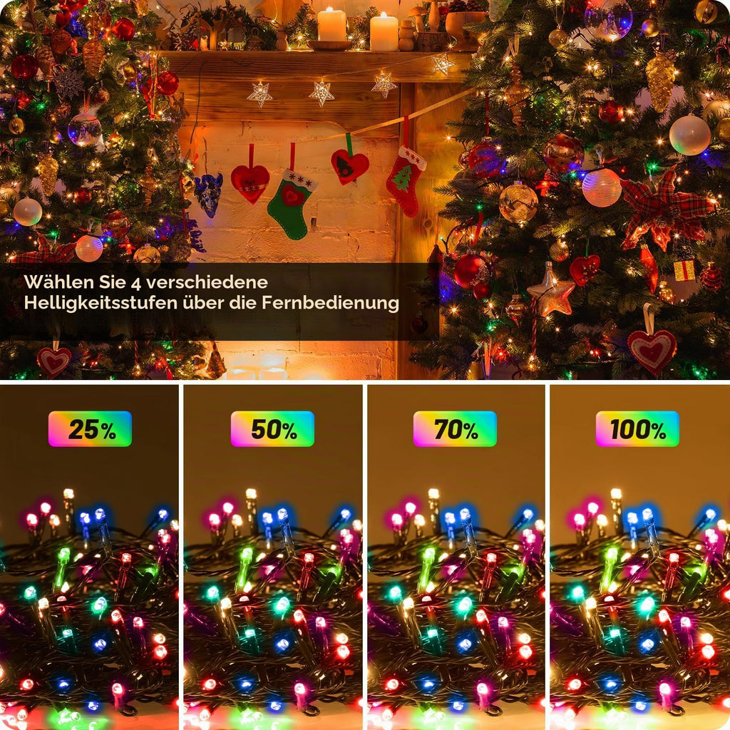 MAGGIFT LED Lichterkette Weihnachtsbaum Außen, 80m 800 LED Lichterketten mit Stecker&Fernbedienung&Timer, Aussen Innen Wasserdicht Lichterkette Tannenbaum Warmweiß für Weihnachtsbeleuchtung Deko