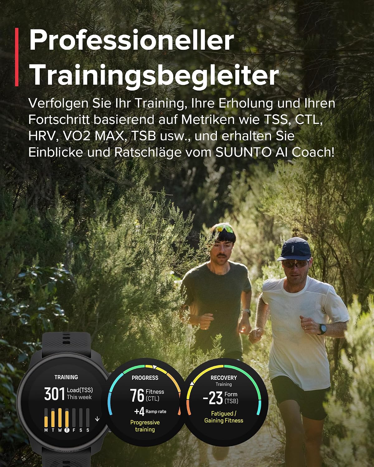 SUUNTO Race S GPS-Sportuhr, 1,3-Zoll-AMOLED-Display, 95+ Sportmodi