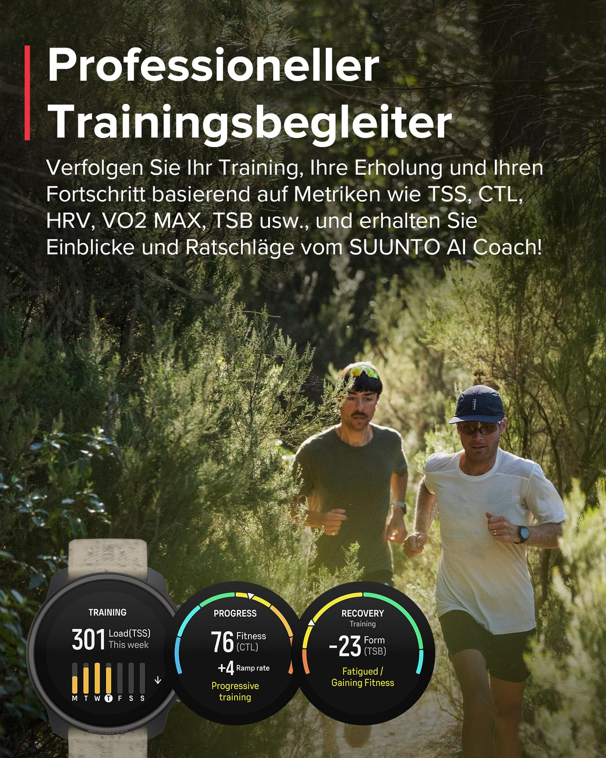 SUUNTO Race S GPS-Sportuhr, 1,3-Zoll-AMOLED-Display, 95+ Sportmodi