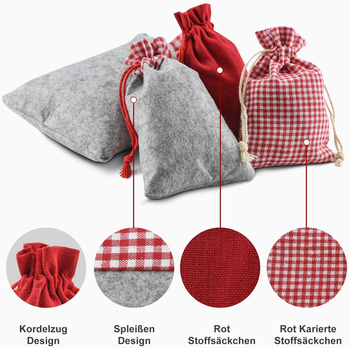 Dusor Adventskalender zum Befüllen Groß 24 Adventskalender Selber Befüllen