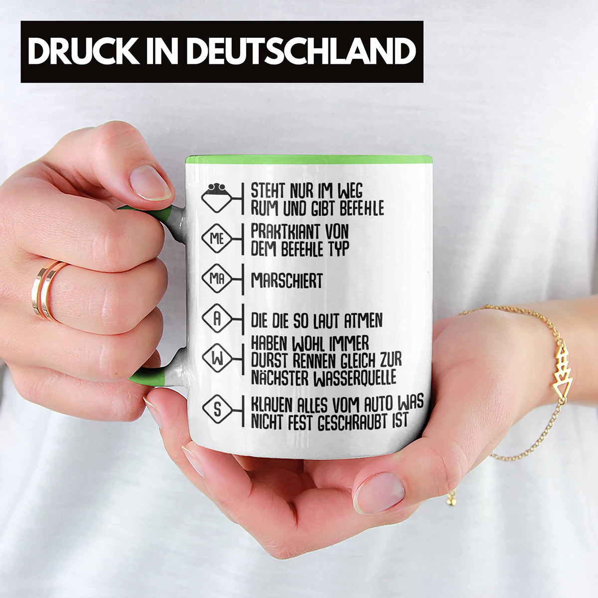 Trendation - Feuerwehr Tasse Geschenke Zubehör Lustig Einsatz Geburtstag Spruch Mann Praktikant (Rot)