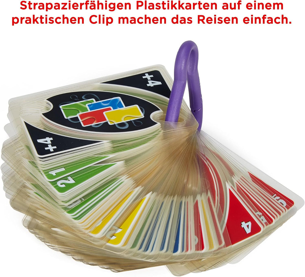 Mattel Games UNO H2O to Go – wasserfeste Karten, 2–10 Spieler, ab 7 Jahren