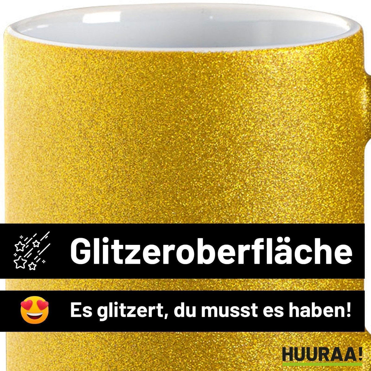 Huuraa Glitzertasse Jugend Feuerwehr Schriftzug Geschenk
