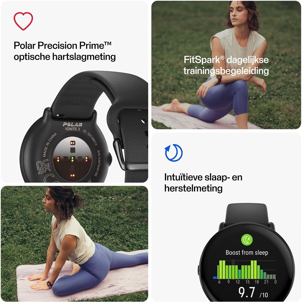 Polar Ignite 3 AMOLED GPS Fitness Smartwatch