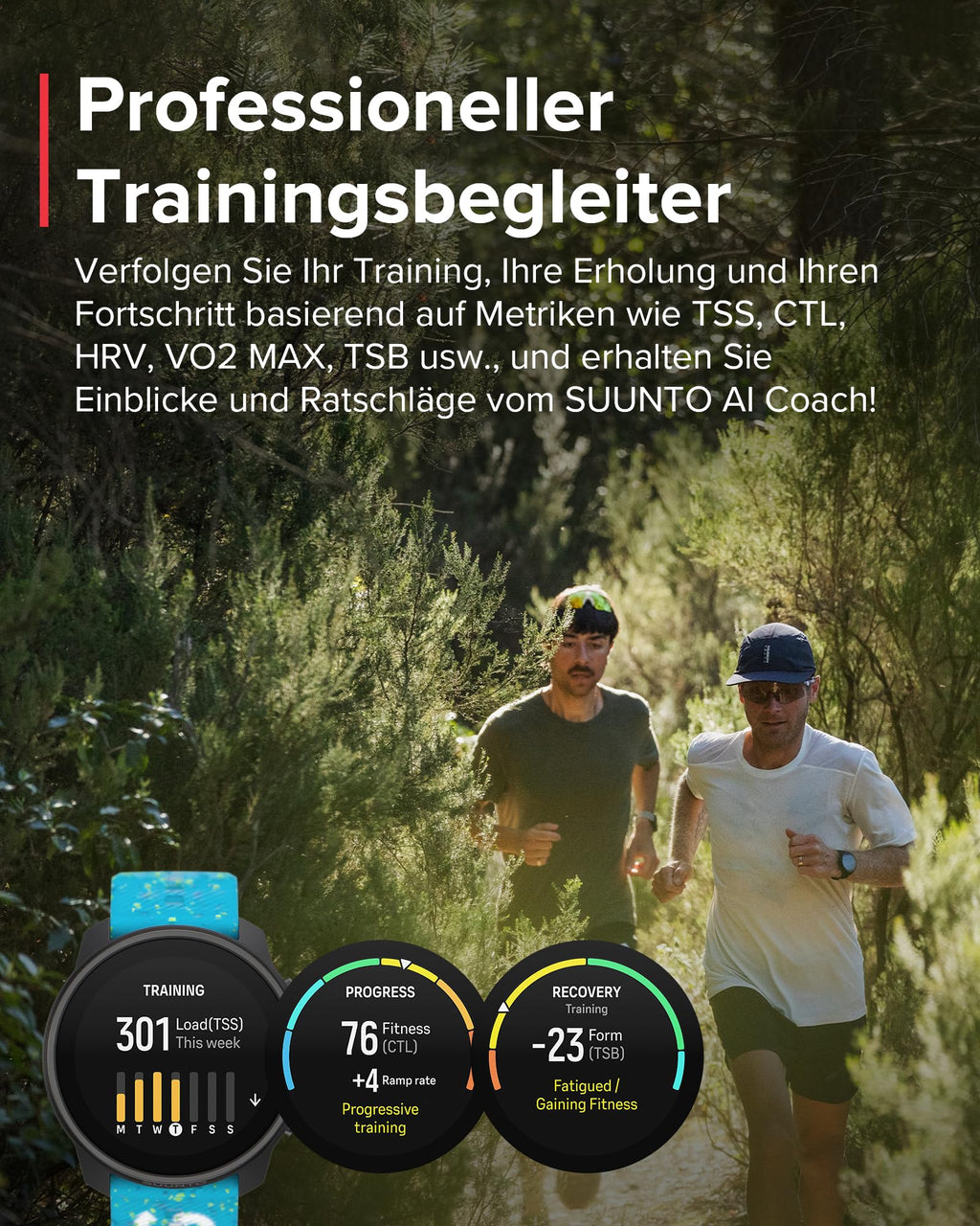 SUUNTO Race S GPS-Sportuhr, 1,3-Zoll-AMOLED-Display, 95+ Sportmodi