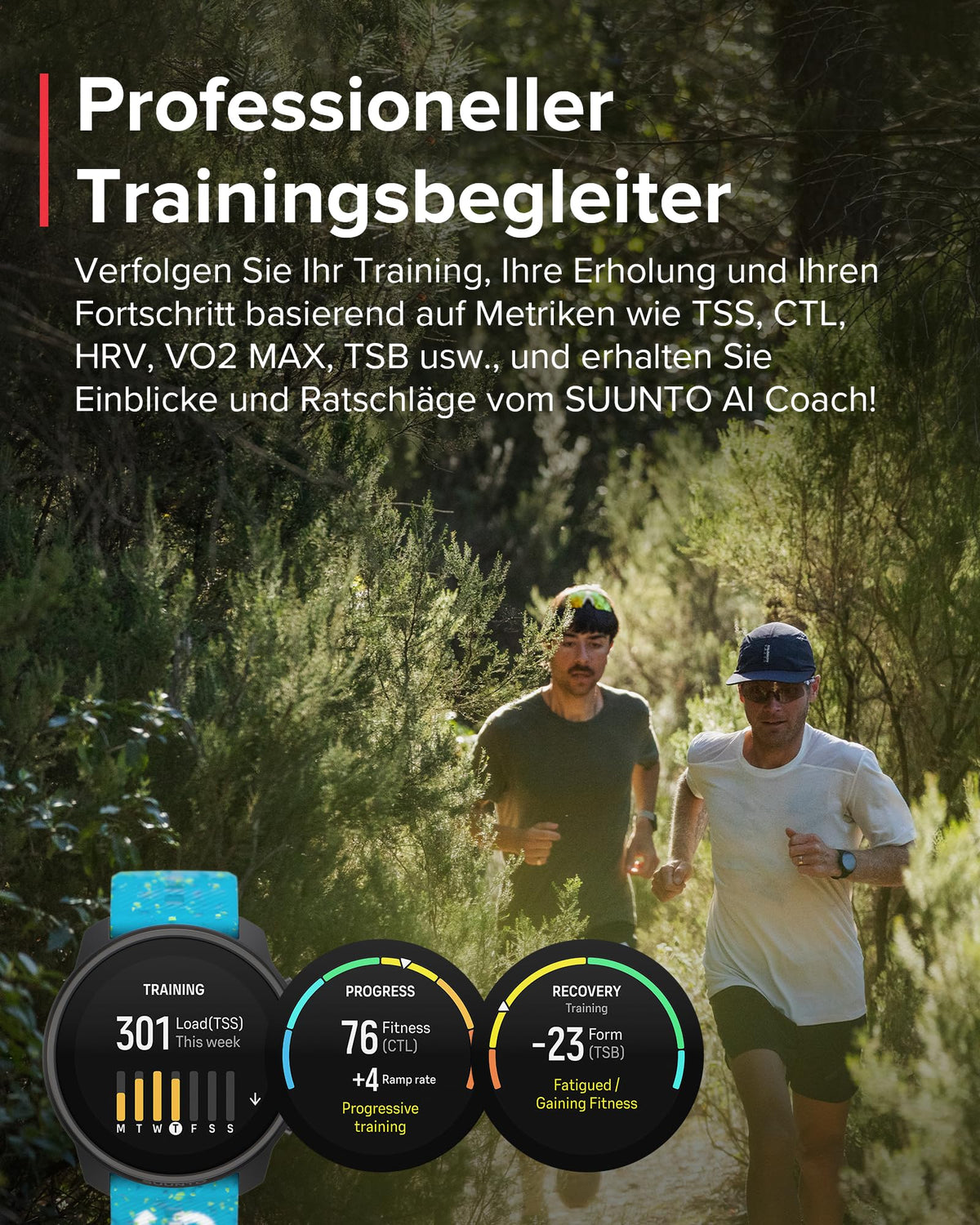 SUUNTO Race S GPS-Sportuhr, 1,3-Zoll-AMOLED-Display, 95+ Sportmodi